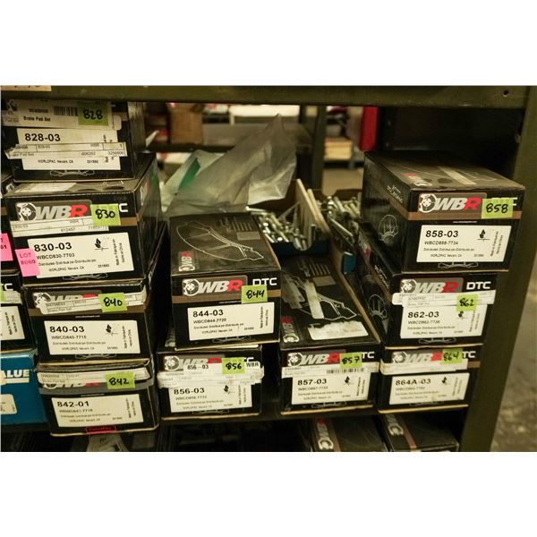 1/2 SHELF LOT – ASSORTED BRAKE PADS AND SHOES