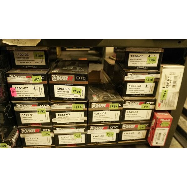 1/2 SHELF LOT – ASSORTED BRAKE PADS AND SHOES