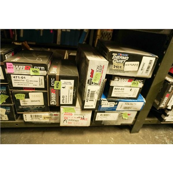 1/2 SHELF LOT – ASSORTED BRAKE PADS AND SHOES
