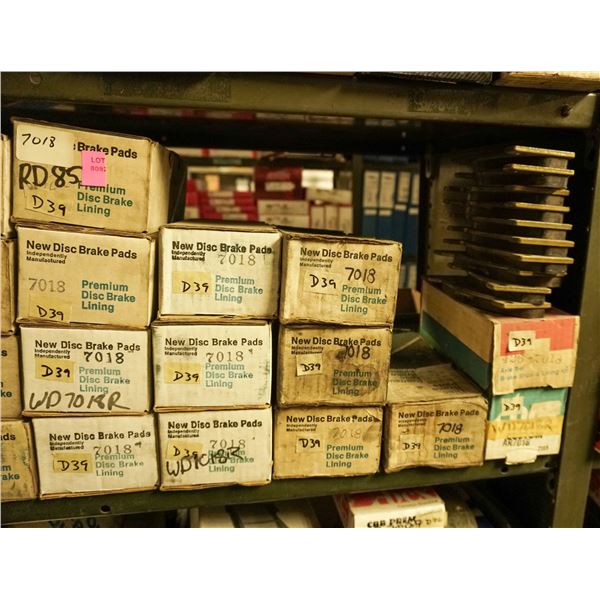 1/2 SHELF LOT – ASSORTED BRAKE PADS AND SHOES