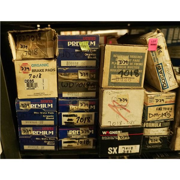1/2 SHELF LOT – ASSORTED BRAKE PADS AND SHOES
