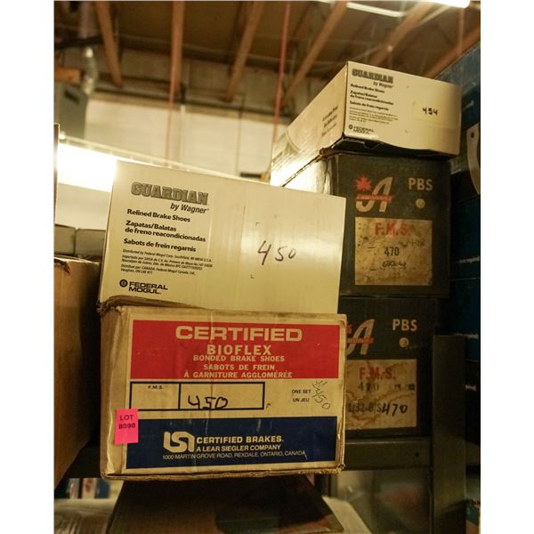 1/2 SHELF LOT – ASSORTED BRAKE PADS AND SHOES