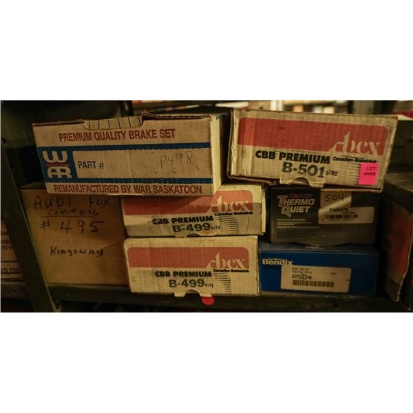 1/2 SHELF LOT – ASSORTED BRAKE PADS AND SHOES