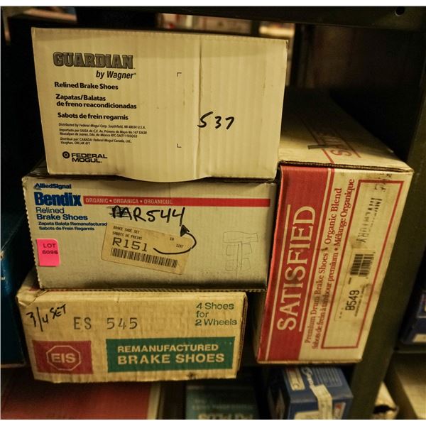 1/2 SHELF LOT – ASSORTED BRAKE PADS AND SHOES