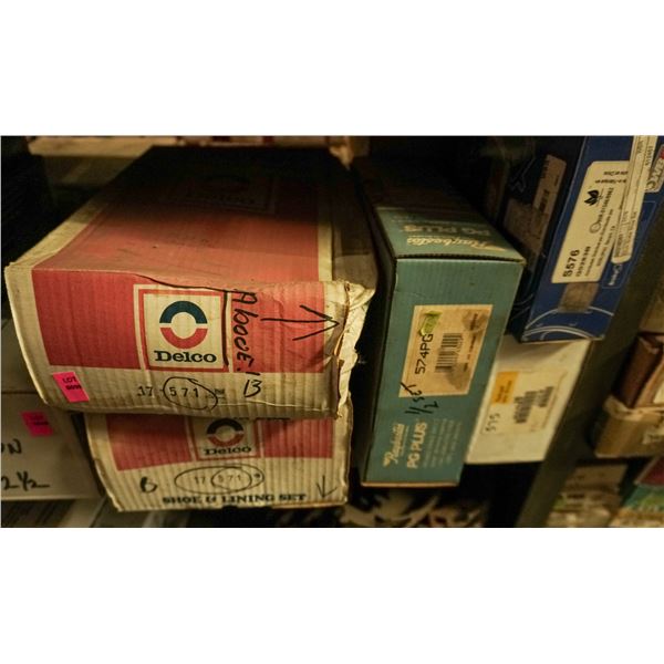 1/2 SHELF LOT – ASSORTED BRAKE PADS AND SHOES