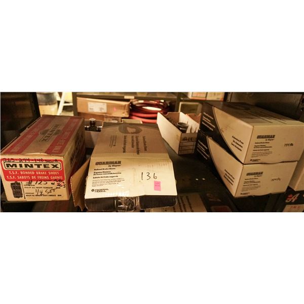 SHELF LOT – ASSORTED BRAKE PADS AND SHOES