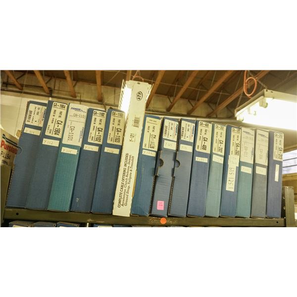 SHELF LOT – ASSORTED CABLE ASSEMBLIES AND LINKAGES