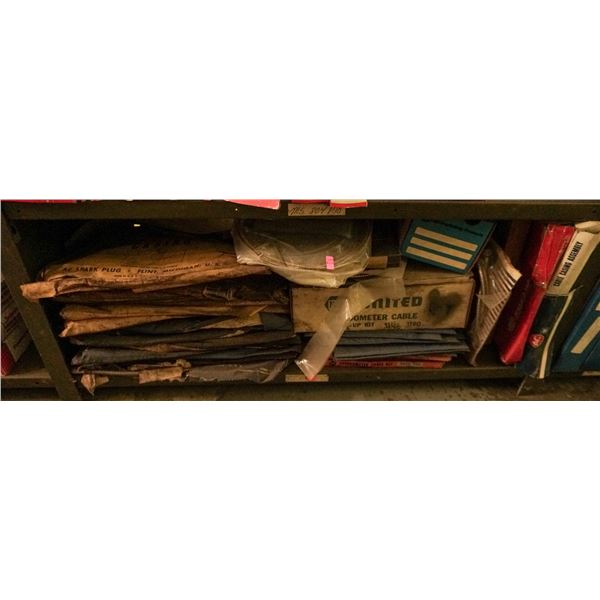 SHELF LOT – ASSORTED SPEEDOMETER AND CONTROL CABLS