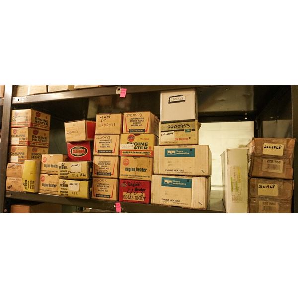 SHELF LOT – ASSORTED ENGINE BLOCK HEATERS