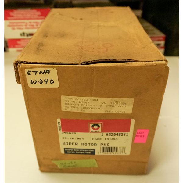 WIPER MOTOR – OEM DELCO (MODEL 22048251)