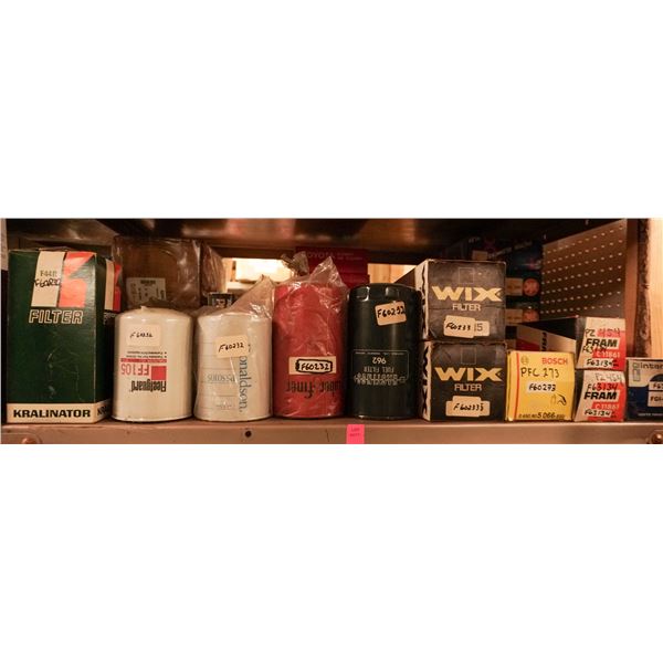 SHELF LOT – ASSORTED OIL & FUEL FILTERS