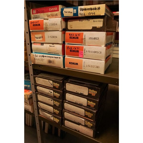 SHELF LOT – ASSORTED CARBURETOR KITS