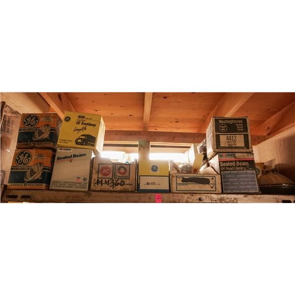 SHELF LOT – ASSORTED LIGHTING, HEADLIGHTS