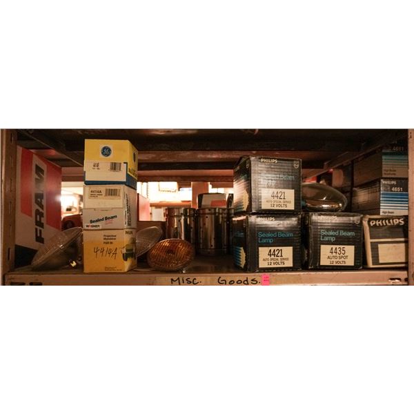 SHELF LOT – ASSORTED LIGHTING, HEADLIGHTS
