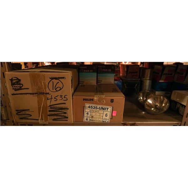 SHELF LOT – ASSORTED LIGHTING, HEADLIGHTS