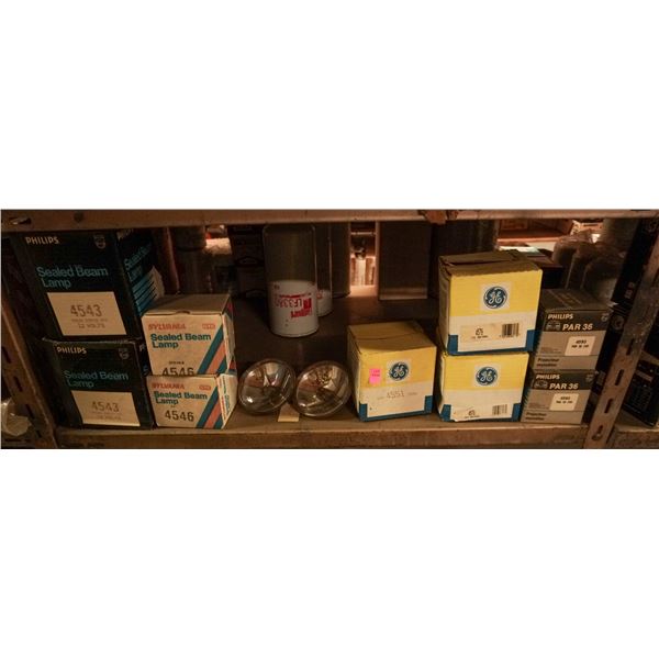 SHELF LOT – ASSORTED LIGHTING, HEADLIGHTS