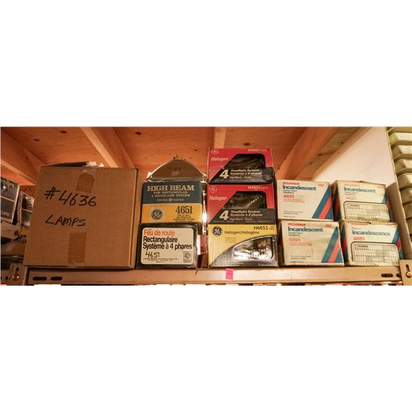 SHELF LOT – ASSORTED LIGHTING, HEADLIGHTS