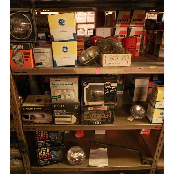 SHELF LOT – ASSORTED LIGHTING, HEADLIGHTS