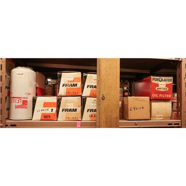 SHELF LOT – ASSORTED OIL FILTERS