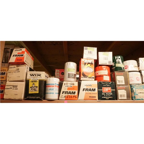 SHELF LOT – ASSORTED OIL FILTERS