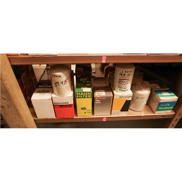 SHELF LOT – ASSORTED OIL FILTERS