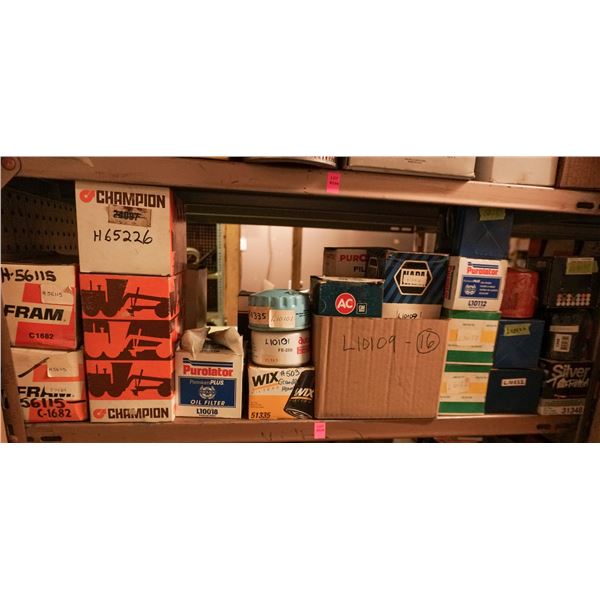 SHELF LOT – ASSORTED OIL FILTERS