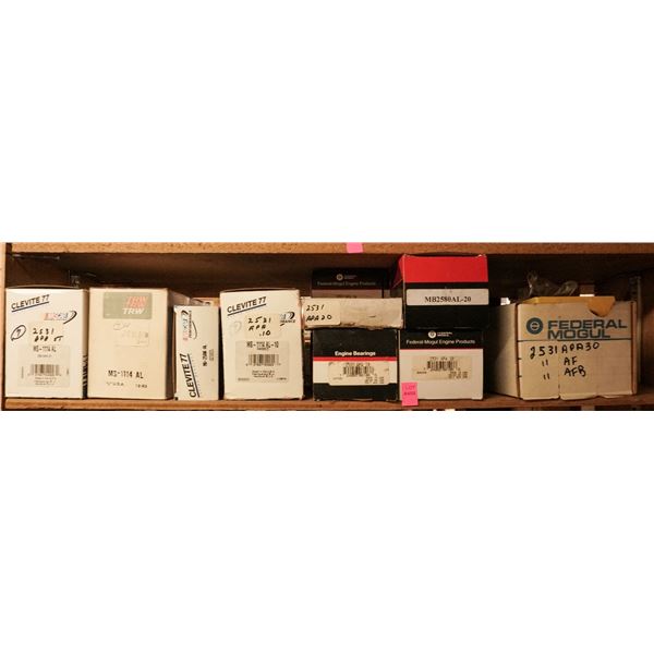 SHELF LOT – ASSORTED ENGINE BEARINGS