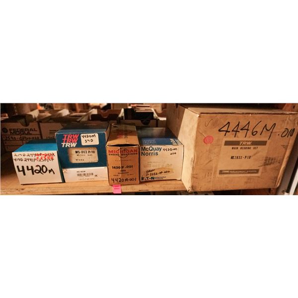 SHELF LOT – ASSORTED ENGINE BEARINGS