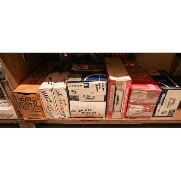 SHELF LOT – ASSORTED ENGINE BEARINGS