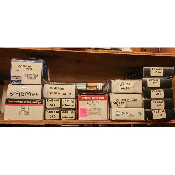 SHELF LOT – ASSORTED ENGINE BEARINGS