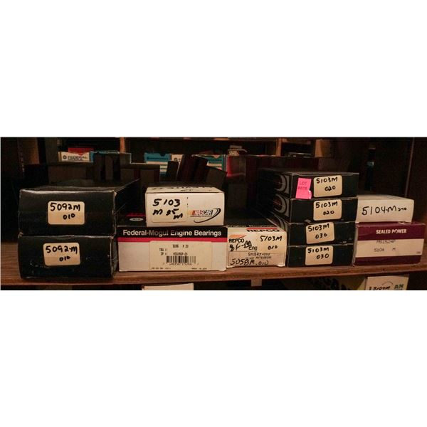 SHELF LOT – ASSORTED ENGINE BEARINGS