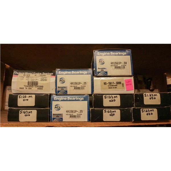 SHELF LOT – ASSORTED ENGINE BEARINGS