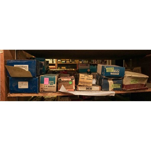 SHELF LOT – BEARINGS, PISTON RINGS & RELATED PARTS