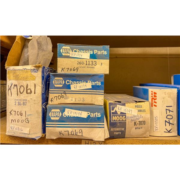 SHELF LOT – ASSORTED SUSPENSION & STEERING PARTS