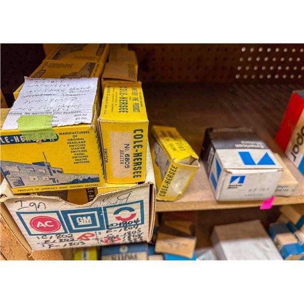 SHELF LOT – RELAYS & ELECTRICAL COMPONENTS