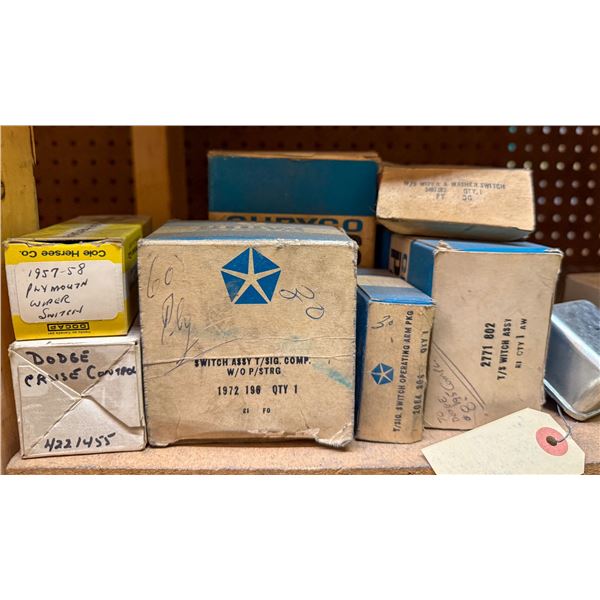 SHELF LOT – RELAYS & ELECTRICAL COMPONENTS