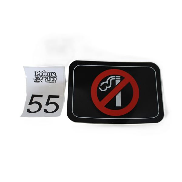(7 Pieces) No Smoking Stickers New 4.25x6.25"