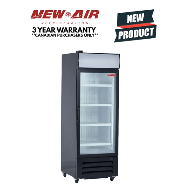 Brand New! - New Air - NGF-054-H - 27" Glass Door Freezer (3 Year Warranty - Canadian Purch