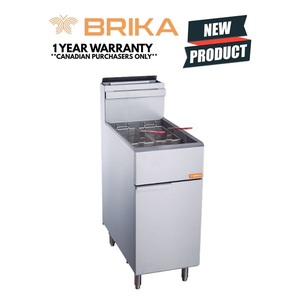 Brika - Brand NEW - BFR-50 - 50 lbs. Gas Deep Fryer