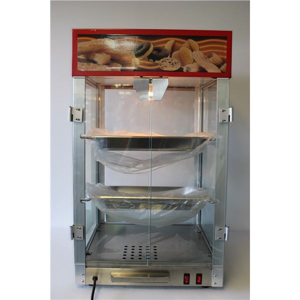 Brand New Uniworld Churro Case with Pans/ Counter Top Food Display Model: HDC-2  (Tested- Turns on/W