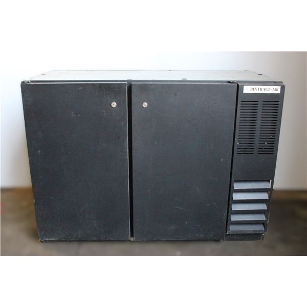 Used Beverage Air Black Solid Door Back Bar Cooler Model: BB48Y  (Tested- Turns on/Working)