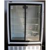 Image 1 : Used General Refrigeration Model WR-40-GC 2 Sliding Glass Door Refrigetor Merchandiser - 3 shelves