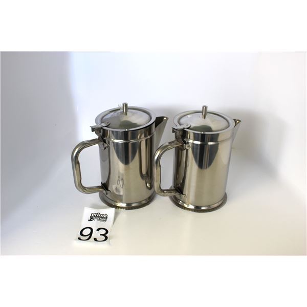 (2 Pieces) 64 oz. Stainless Steel Beverage Server for Tea Coffee