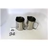 Image 1 : (2 Pieces) 33 oz. Stainless Steel Frothing Pitchers
