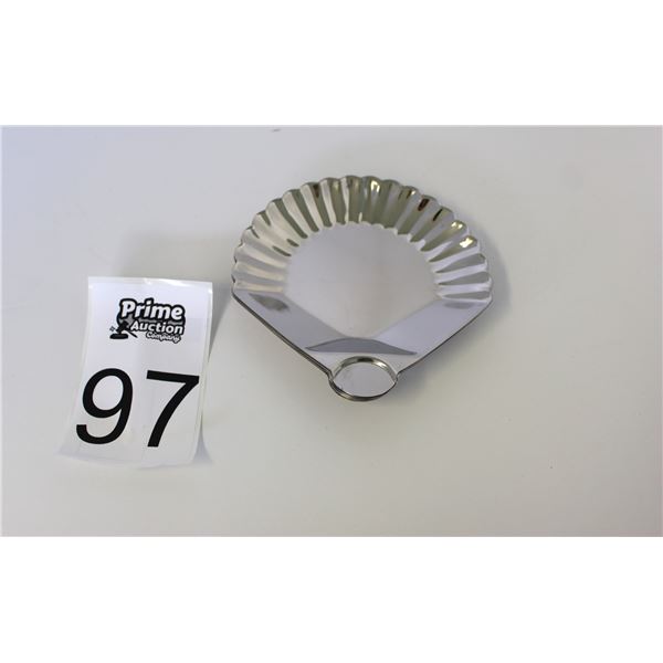 (12 Pieces) 3 oz. Stainless Steel Clam Shell / Au Gratin Dishes