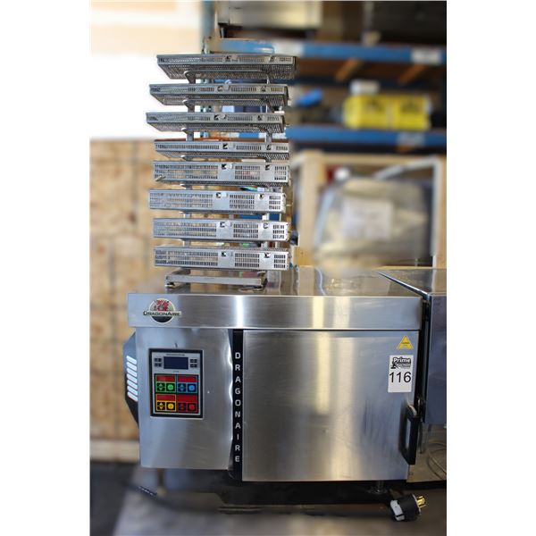 Used Dragonaire Model: DA-02 Air Fryer with Bakets & Stand (Tested-Turns on/Working)