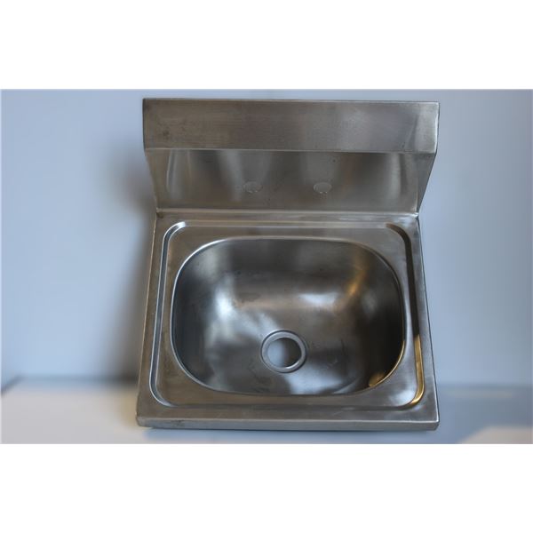 Used Stainless Steel Drop in Sink W: 16" L: 15.5" D: 6"