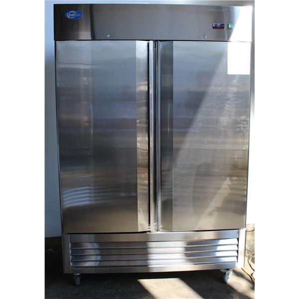 Kalifon Stainless Steel 2 Door Freezer - Scratch & Dent - KF-49B1 - 54.1" L x 32" D x 89.1" H