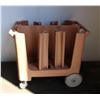 Image 1 : Used Cambro Adjustable Plate Dish Caddy - Heavy Duty - Light Brown