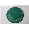 Image 3 : (18 Pieces) 8" x 2" Green Round Plastic Fast Food Baskets